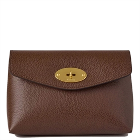 Mulberry Large Darley Cosmetic Pouch Two Tone Oak